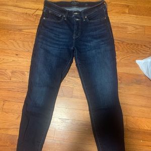 Lucky brand dark blue cropped skinny jeans